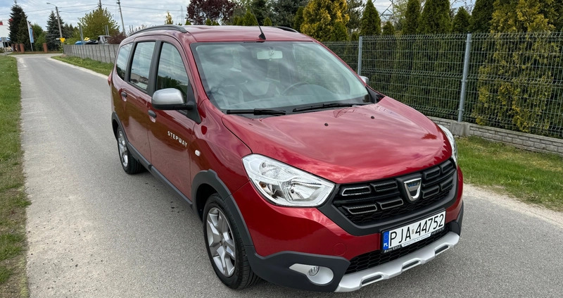 Dacia Lodgy cena 63999 przebieg: 14300, rok produkcji 2021 z Lipno małe 277